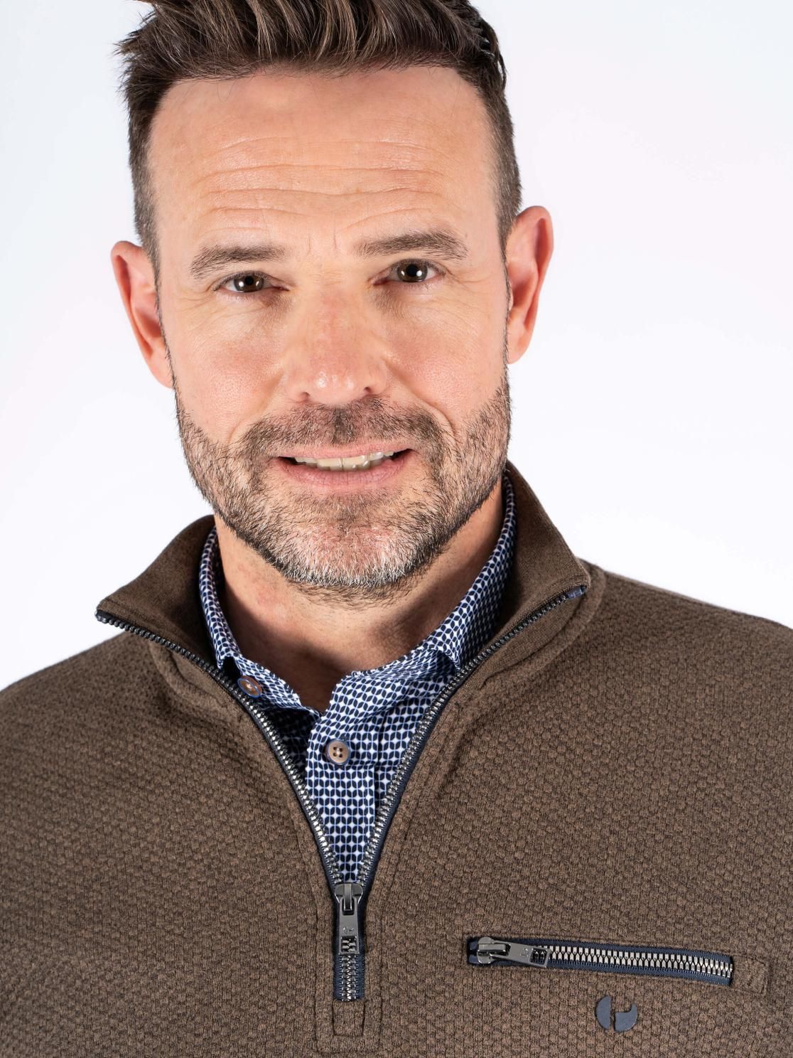 Alf Half Zip Long Sleeve Sweatshirt