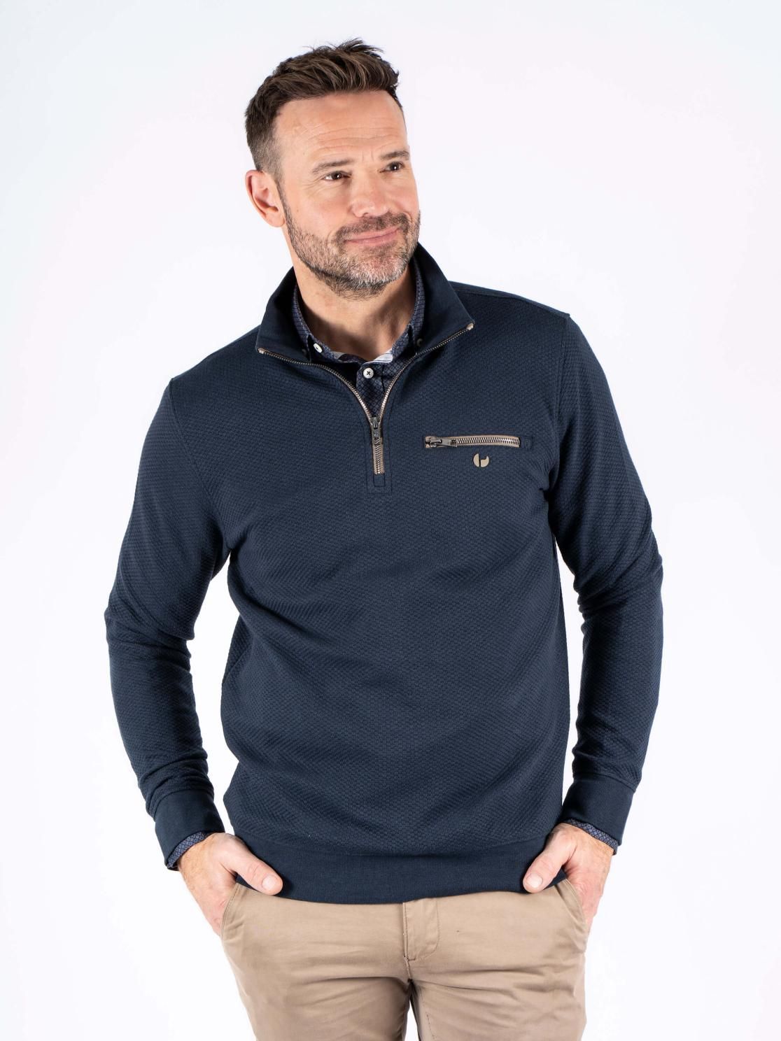Alf Half Zip Long Sleeve Sweatshirt