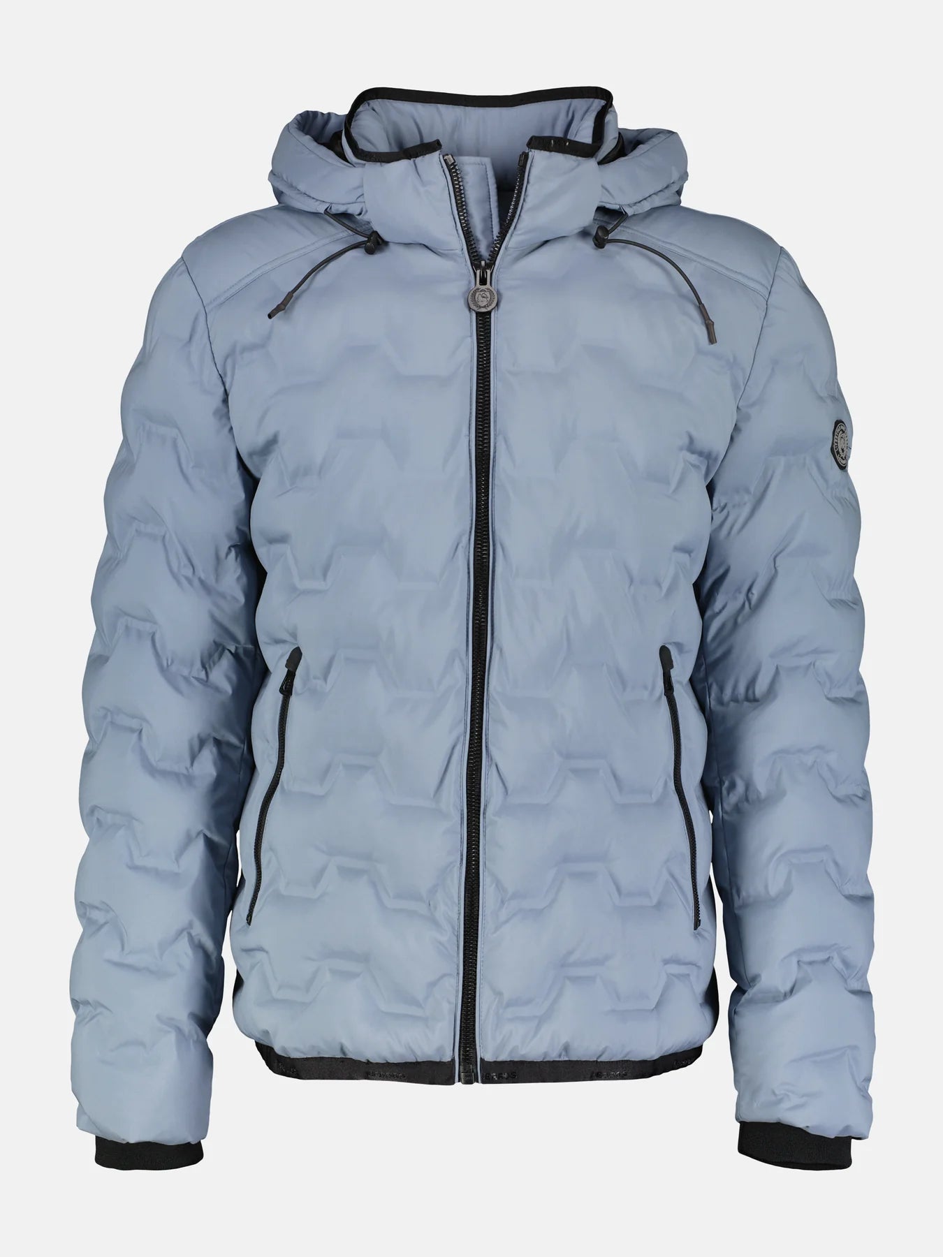 Sporty Hooded Quilted Jacket