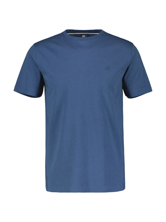 Storm Blue Basic Cotton T-Shirt