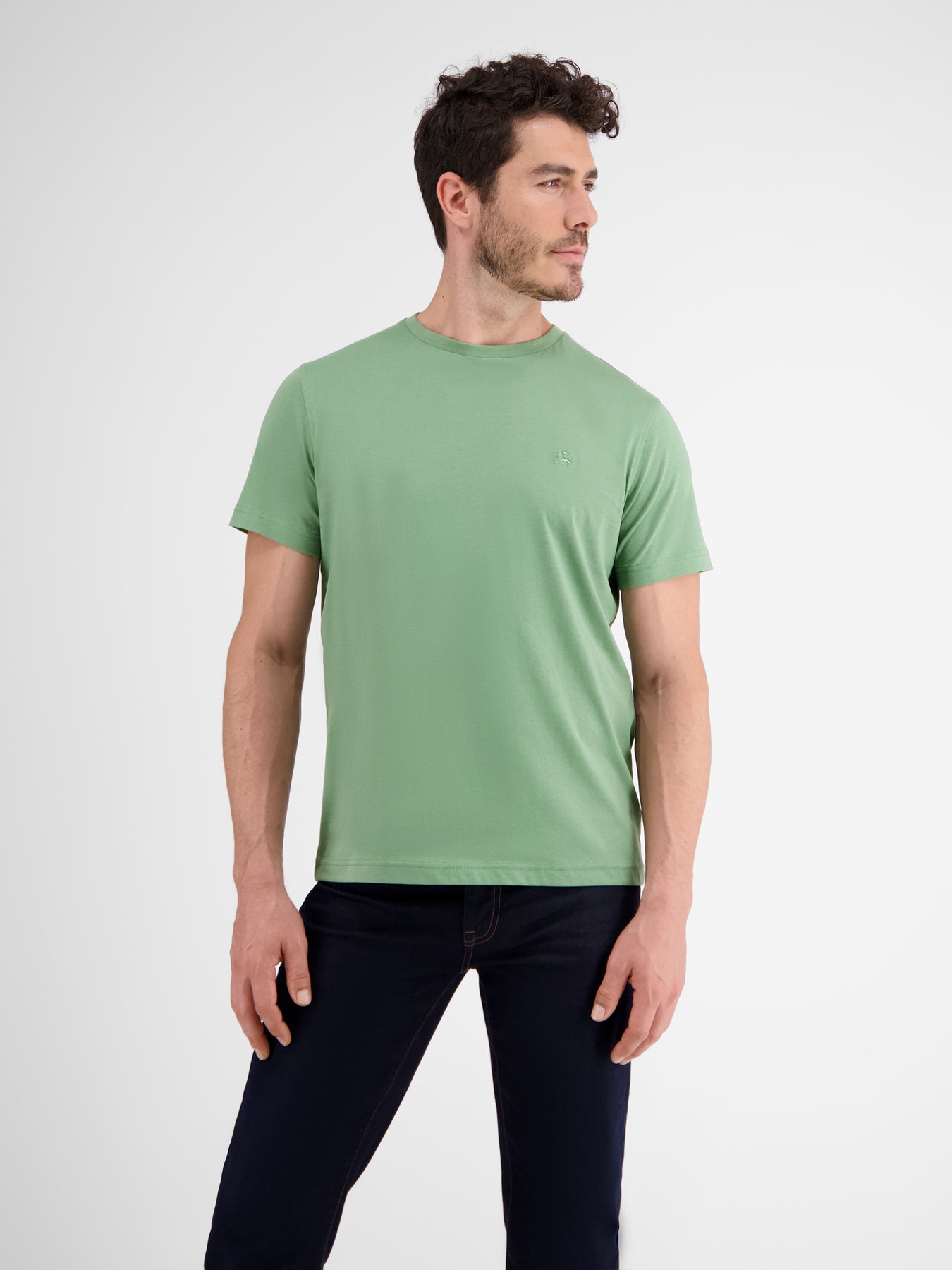 Sage Green Basic Cotton T-Shirt