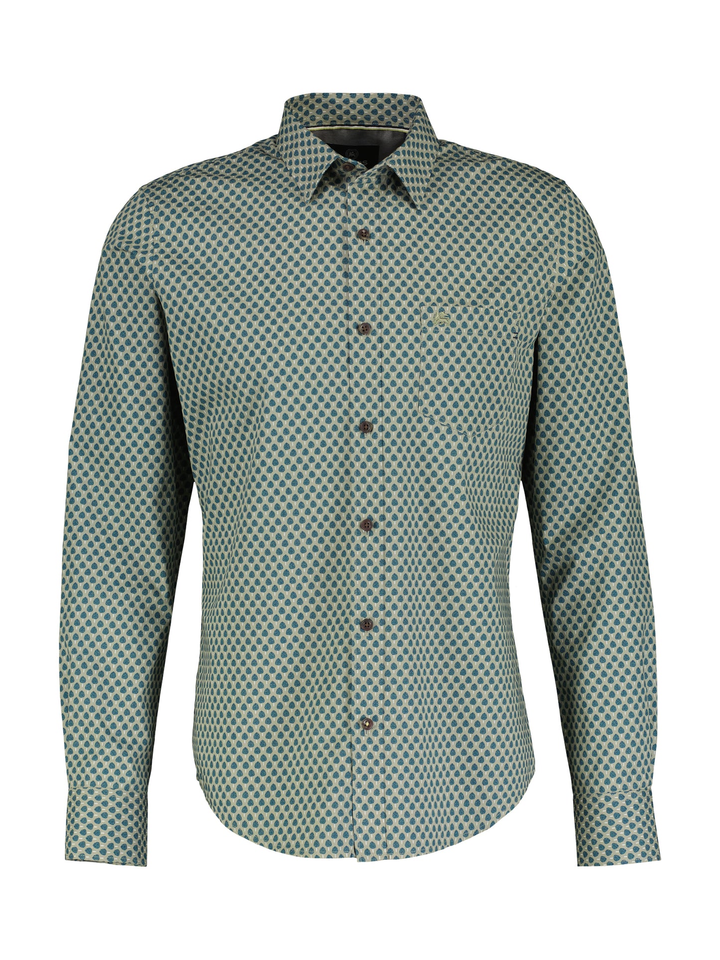 Kent Tree Print Long Sleeve Shirt