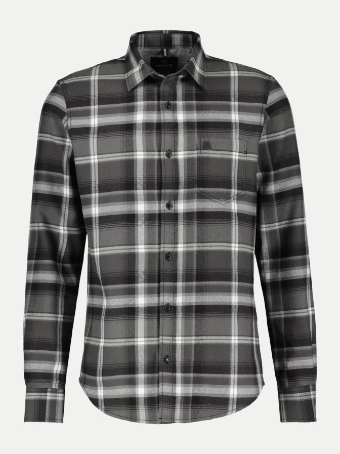 Kent Check Multi Flannel Long Sleeve Shirt