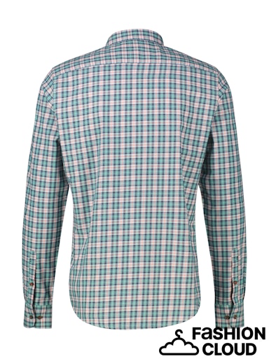 Lerros Check Long Sleeve Shirt - Fjord Blue