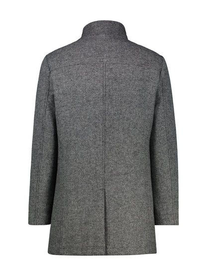 Lerros - Medium Length Wool Coat - Basalt Grey