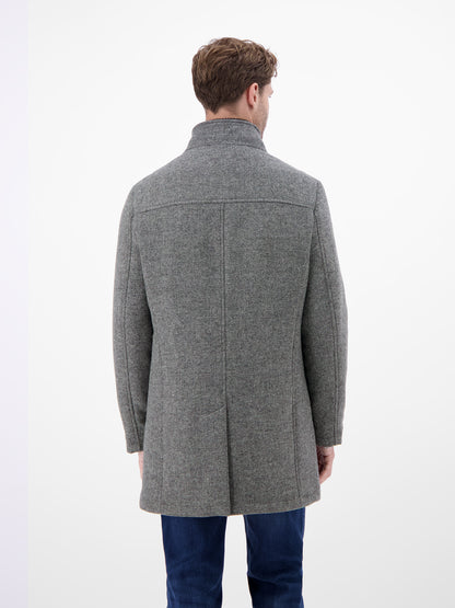 Lerros - Medium Length Wool Coat - Basalt Grey