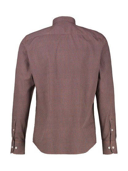 Lerros Poplin Long Sleeve Shirt - Vivid Red