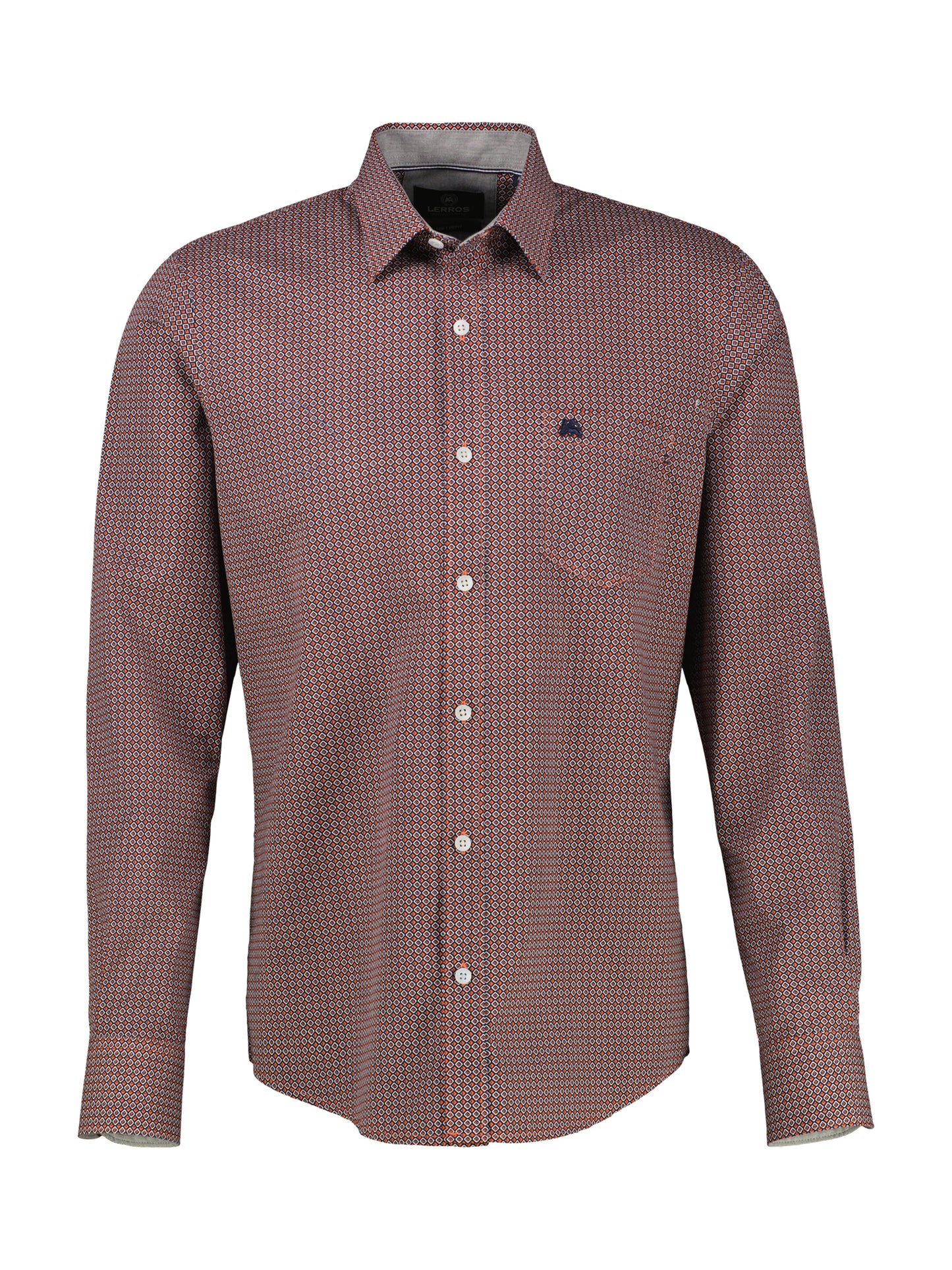 Lerros Poplin Long Sleeve Shirt - Vivid Red