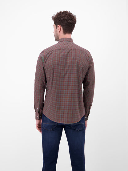 Lerros Poplin Long Sleeve Shirt - Vivid Red