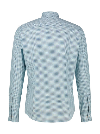 Lerros Poplin Long Sleeve Shirt - Iced Blue