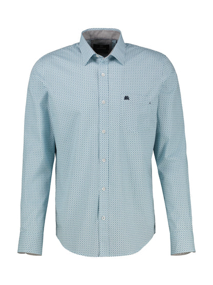 Lerros Poplin Long Sleeve Shirt - Iced Blue