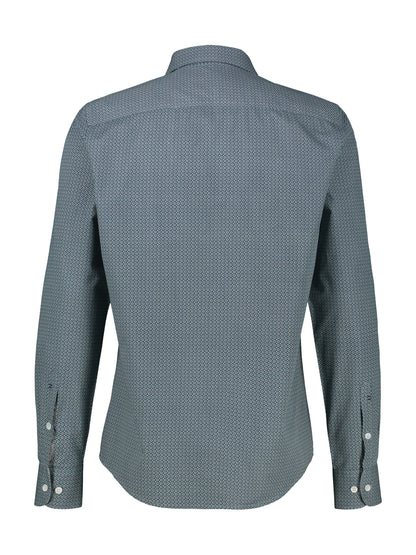 Lerros Poplin Long Sleeve Shirt - Arctic Blue