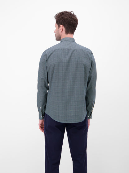 Lerros Poplin Long Sleeve Shirt - Arctic Blue