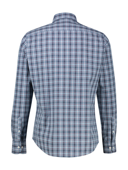 Lerros Check Long Sleeve Shirt - Classic Navy