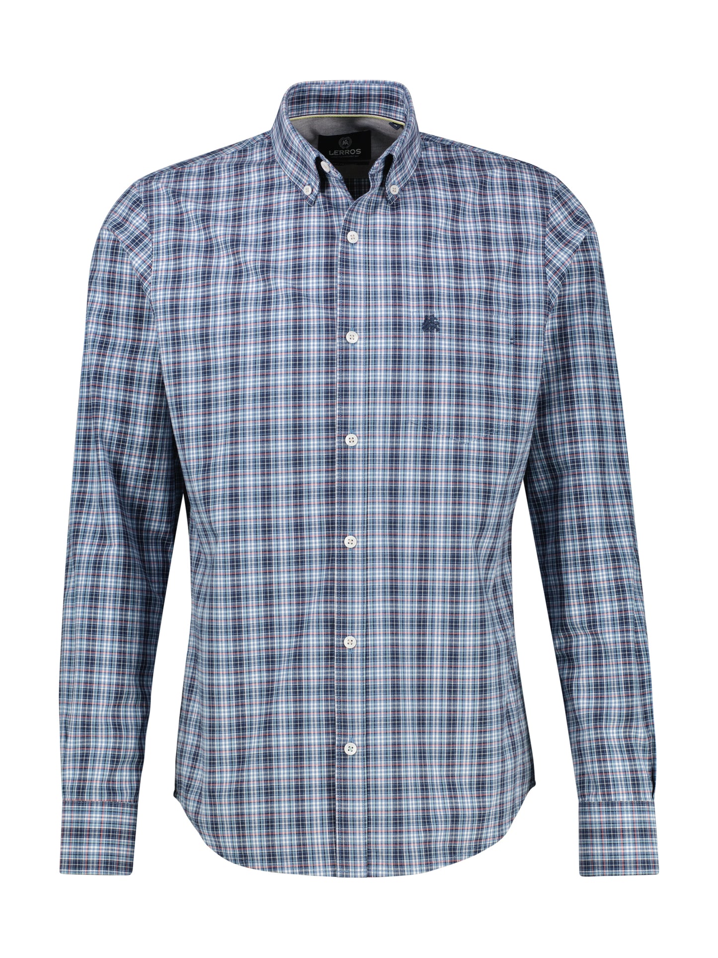 Lerros Check Long Sleeve Shirt - Classic Navy