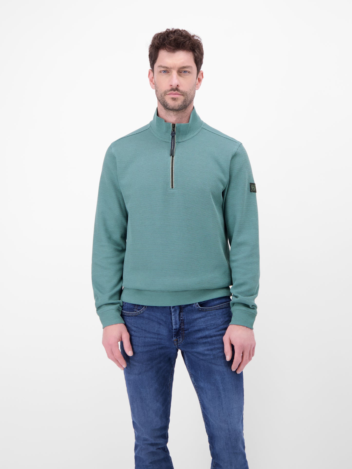Troyer 1/2 Zip Sweatshirt - Arctic Blue