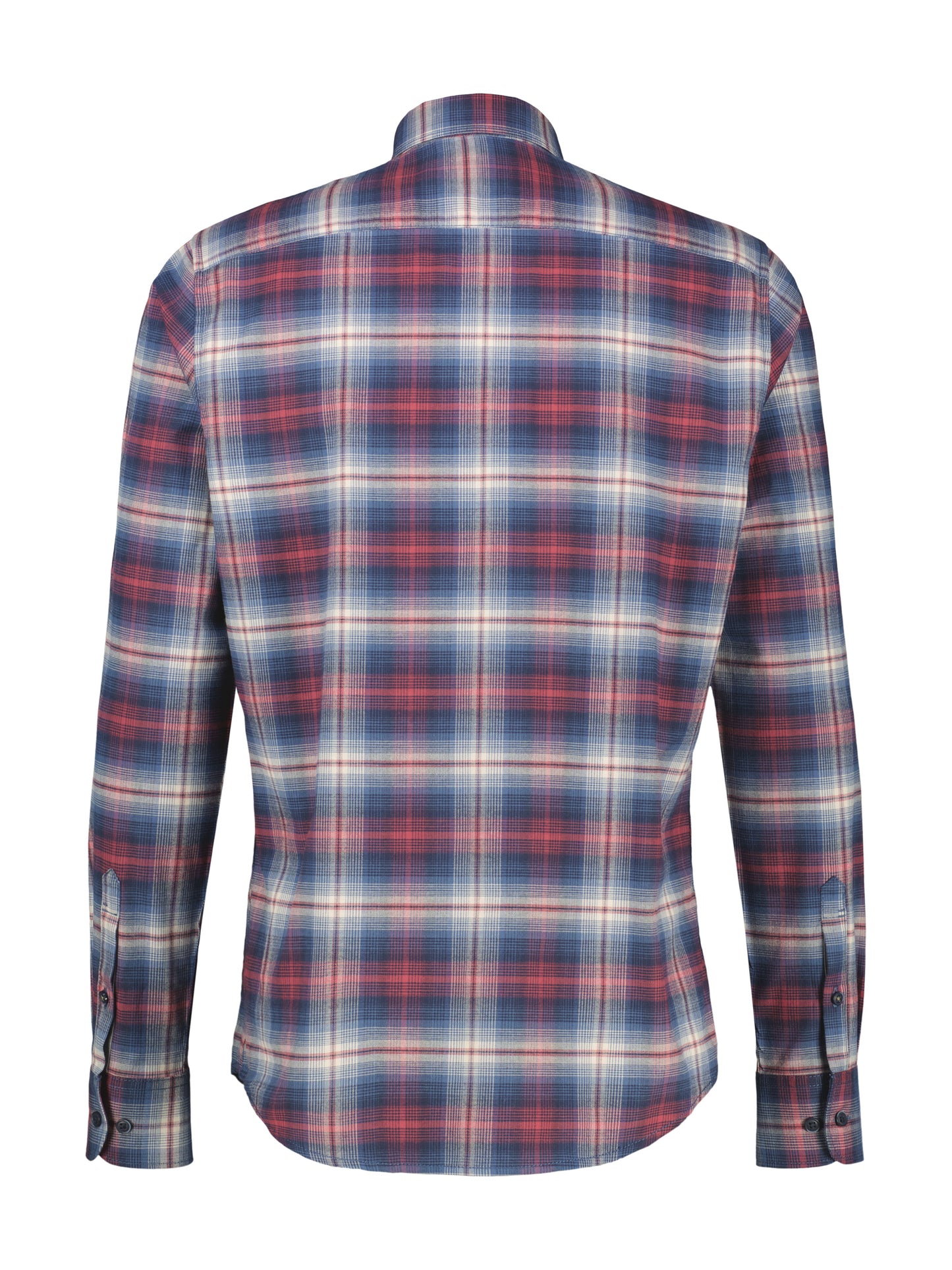 Lerros Check Flanel Long Sleeve Shirt - Maple Red