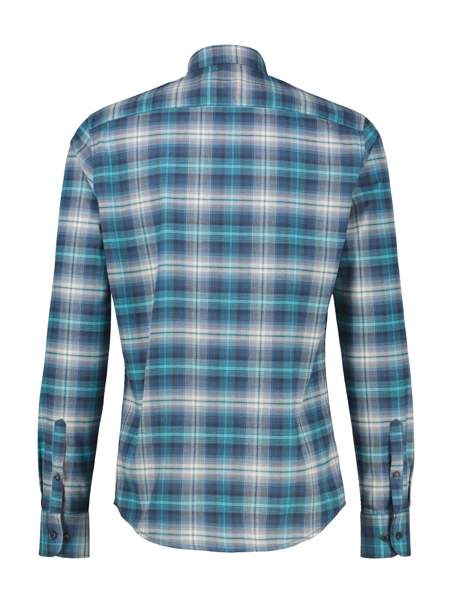 Lerros Check Flanel Long Sleeve Shirt - Swedish Blue