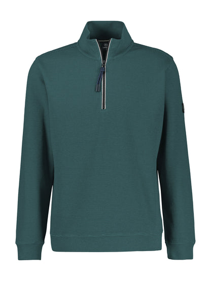 Troyer 1/2 Zip Sweatshirt - Soft Teal