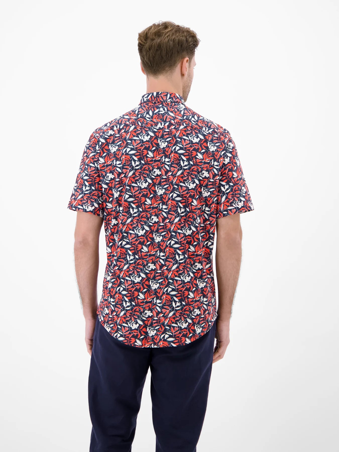 Lerros Short Sleeved Floral Shirt Red