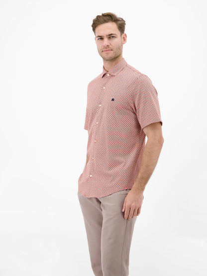 Lerros Short Sleeved Shirt Red