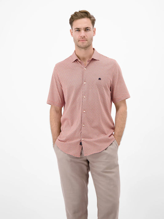 Lerros Short Sleeved Shirt Red