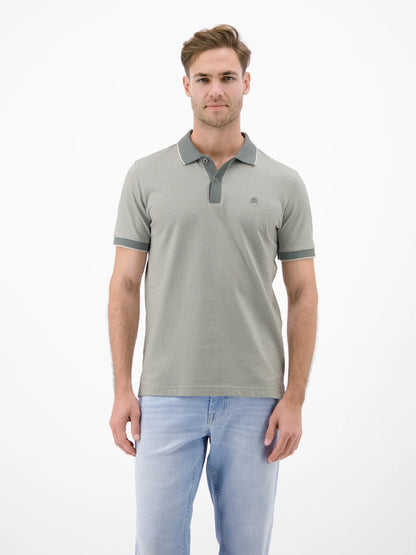 Two Tone Polo Shirt Storm Grey