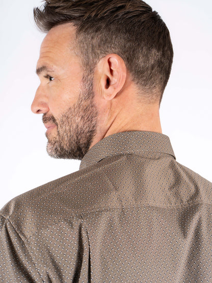 Napoli Long Sleeve Shirt - Mid Brown