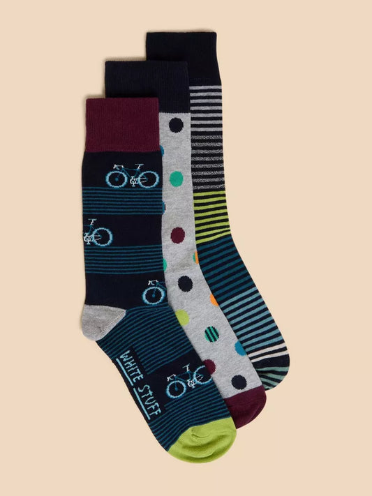 3 Pack Bicycle Ankle Sock