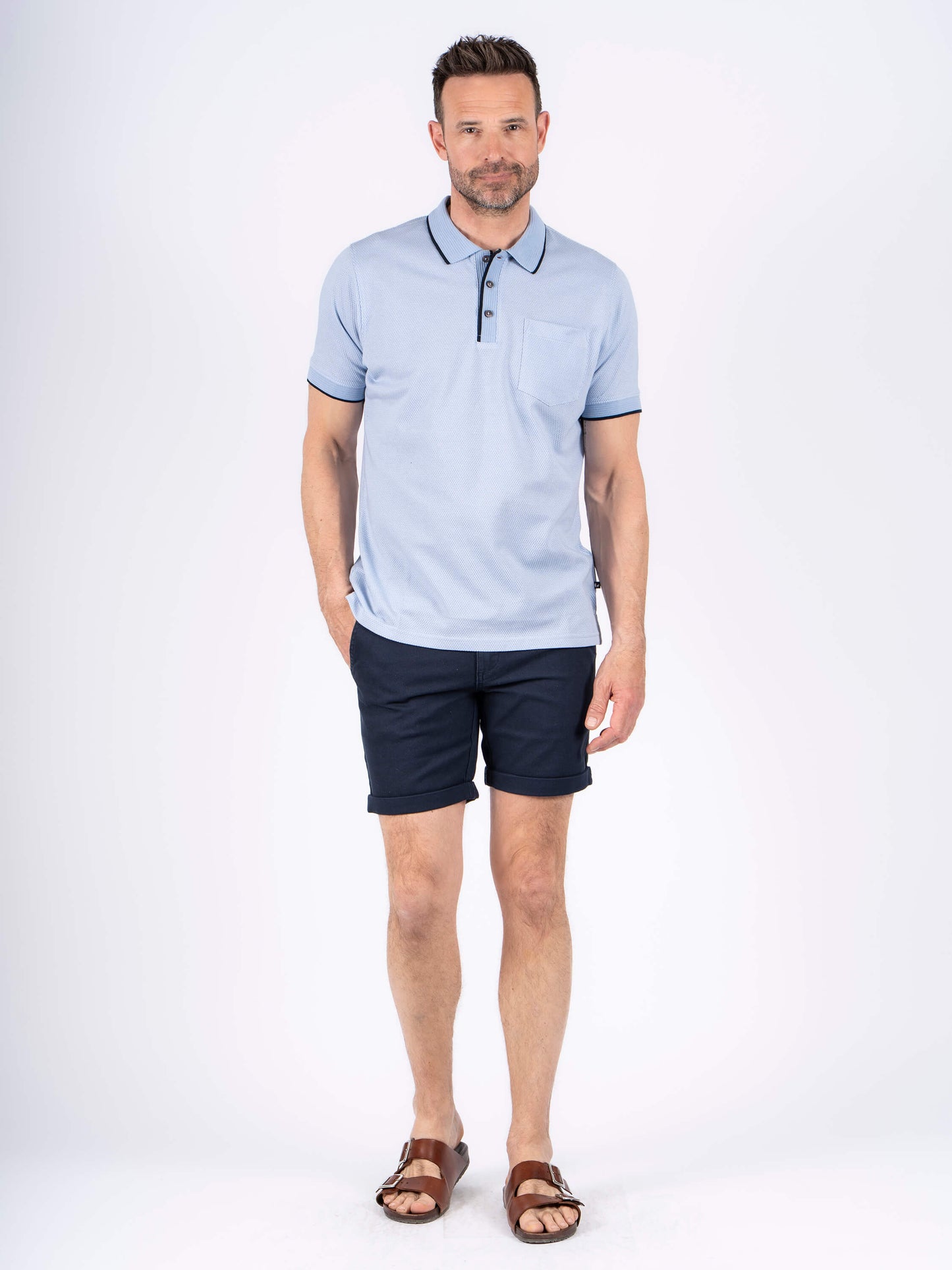 Thomas Bermuda Chino Shorts - Navy