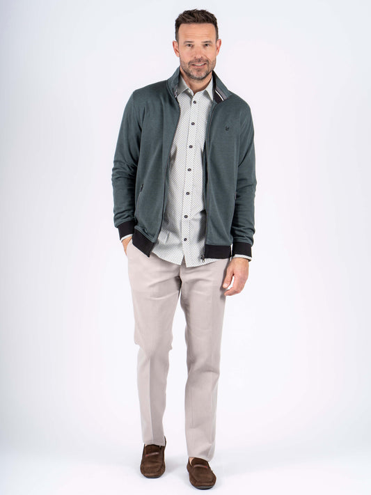 Rai Full Zip Cardigan Sweatshirt