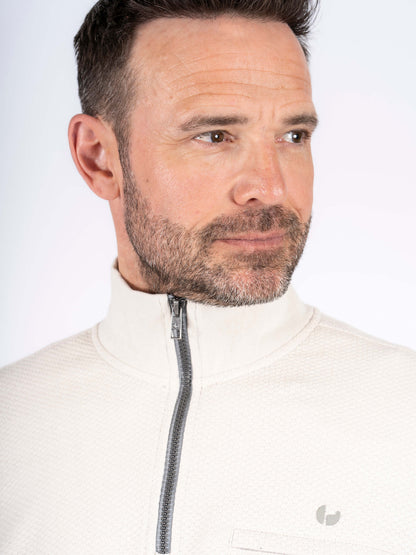 Alf Half Zip Sweatshirt - Snow White