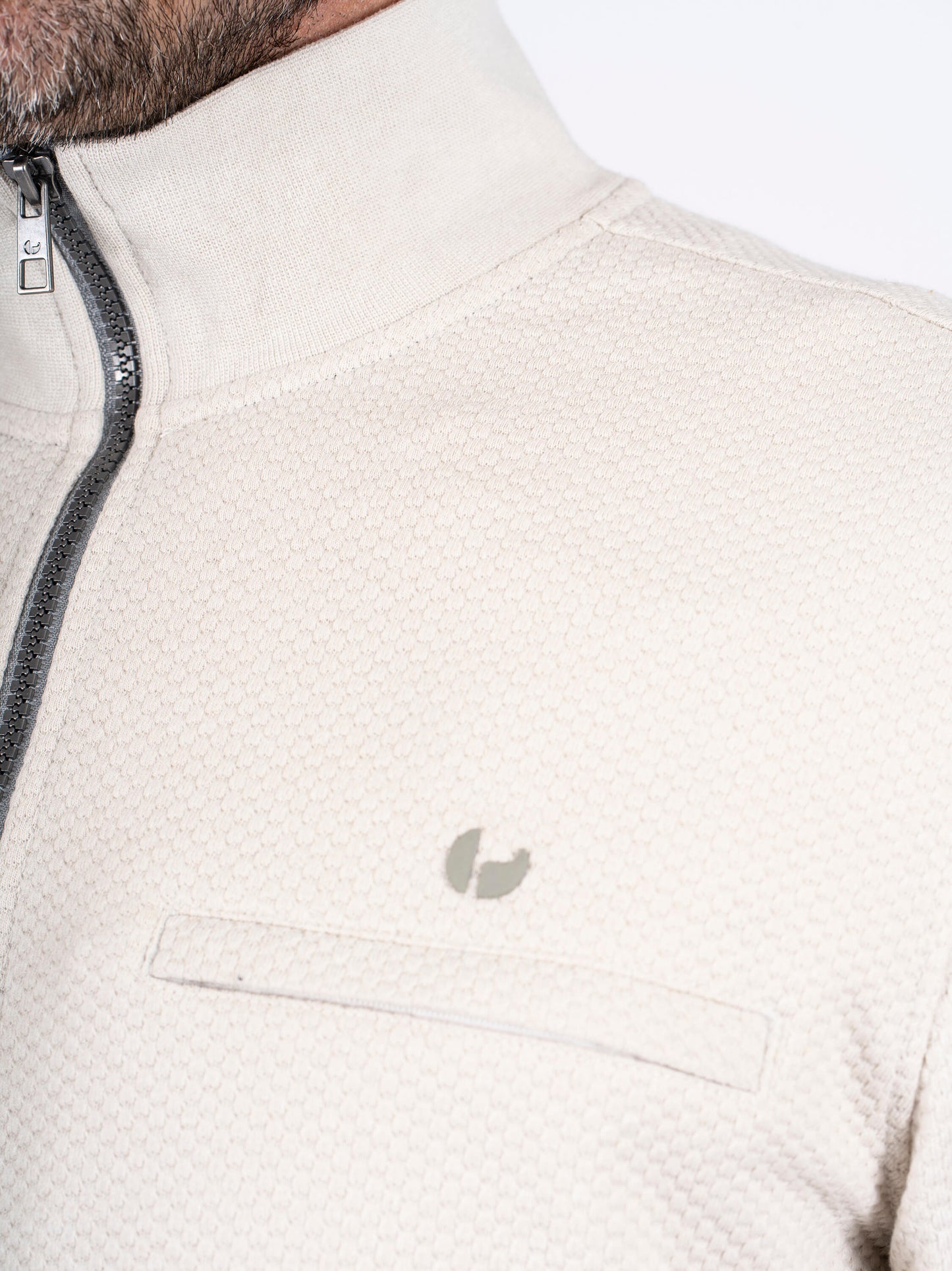 Alf Half Zip Sweatshirt - Snow White