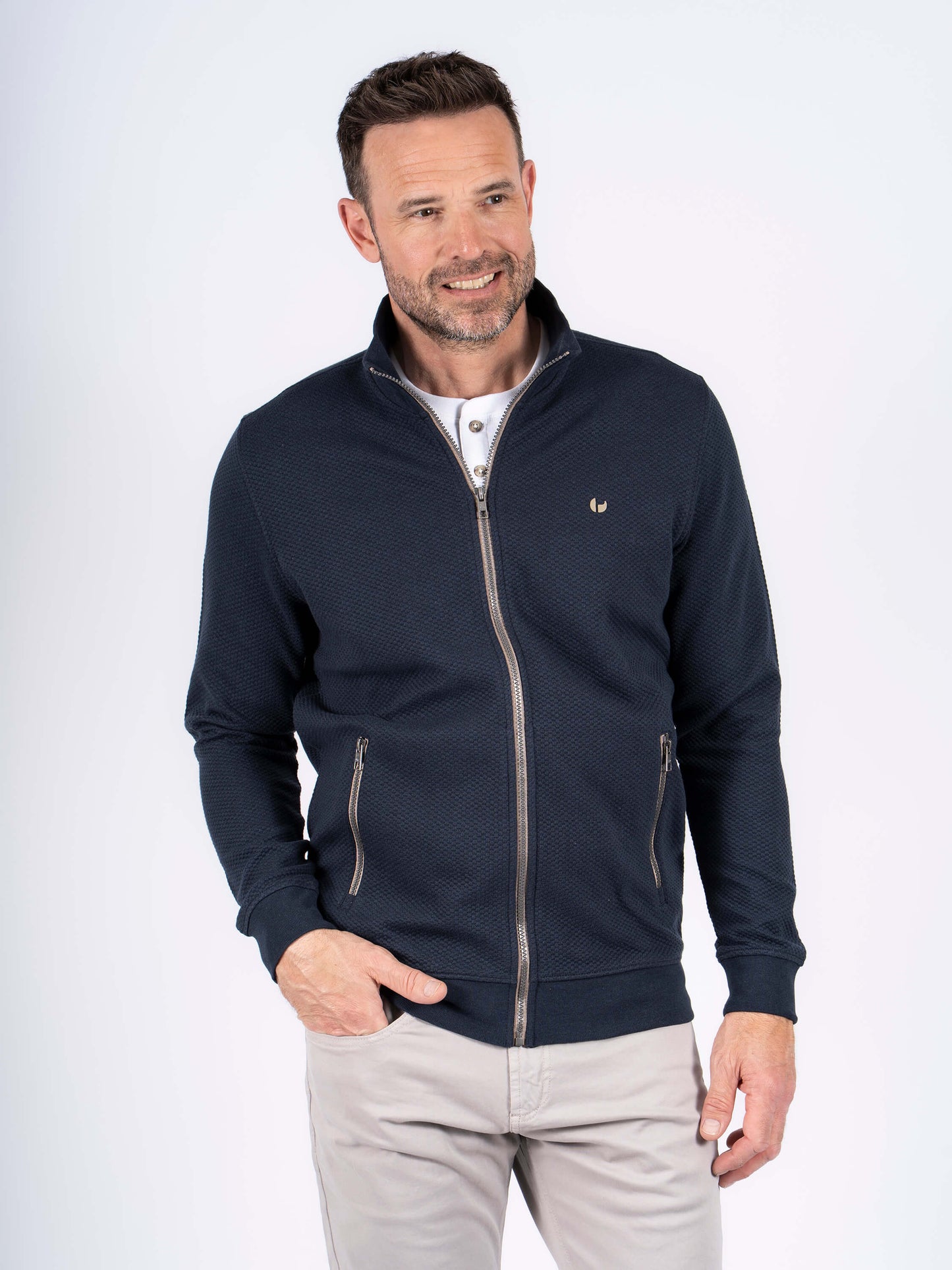 Alf Full Zip Cardigan Sweatshirt
