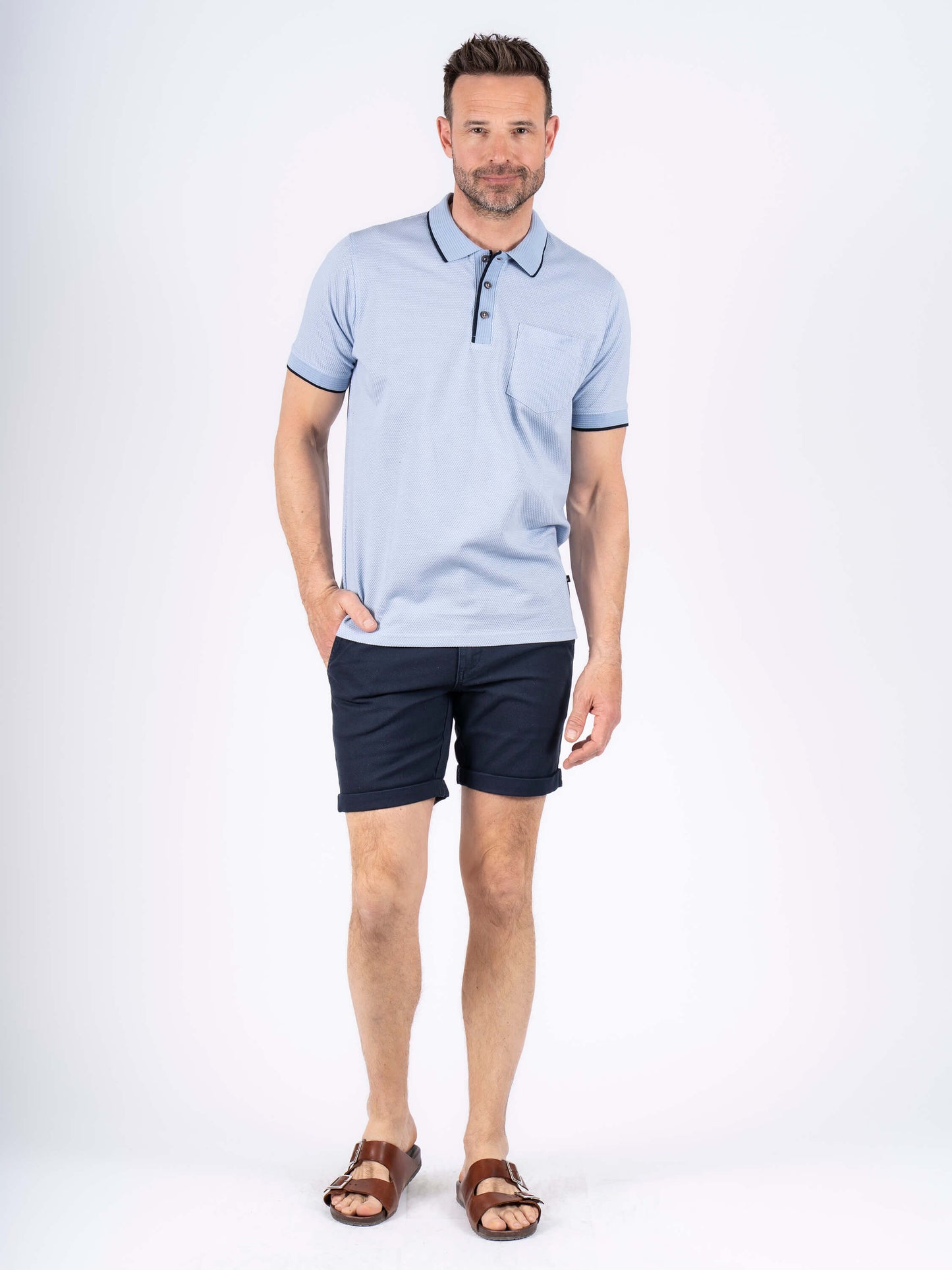 Hester Polo Shirt - Brunnera Blue