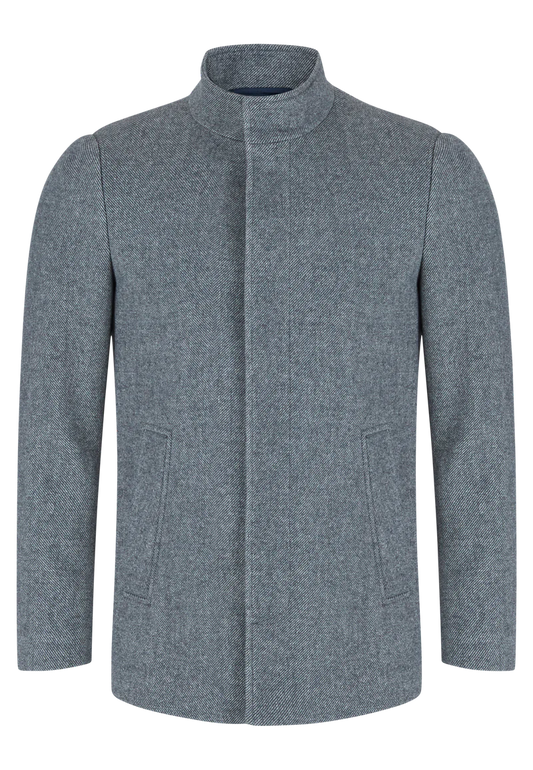 Rudan Mens Wool Overcoat - Medium Length