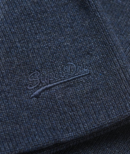 Essential Logo Knitted Beanie - Richest Navy Marl