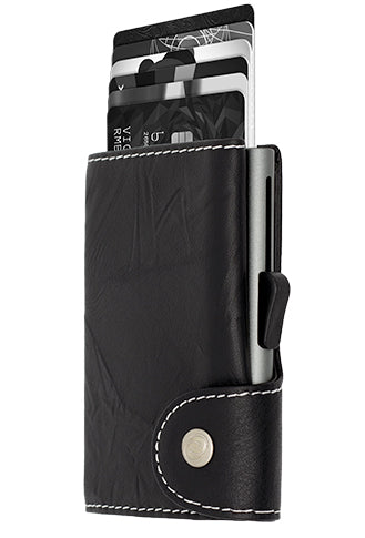 C-secure Black Nero Leather Cardholder