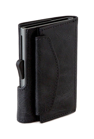 C-Secure Vintage Leather Coin & Cardholder