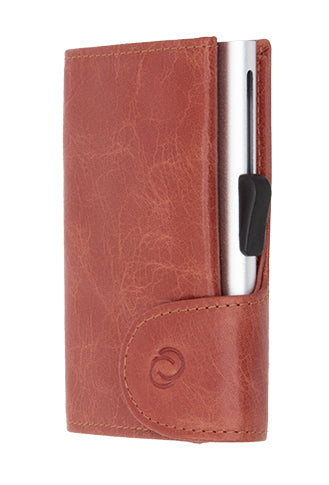 C-Secure Vintage Leather Cardholder