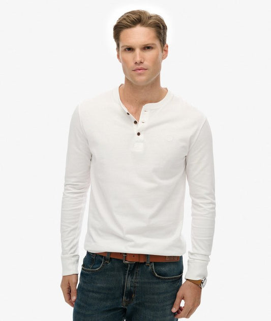 Classic Essential Grandad Top - White