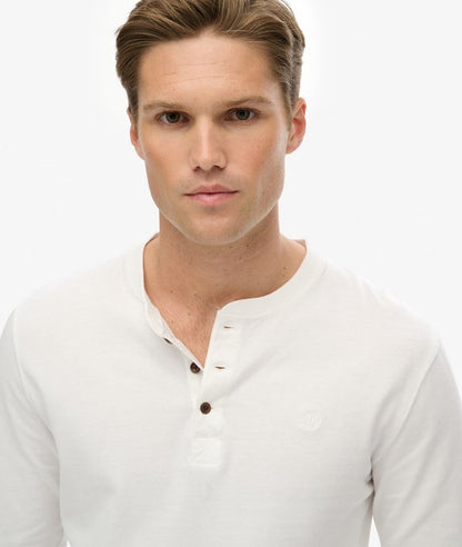 Classic Essential Grandad Top - White