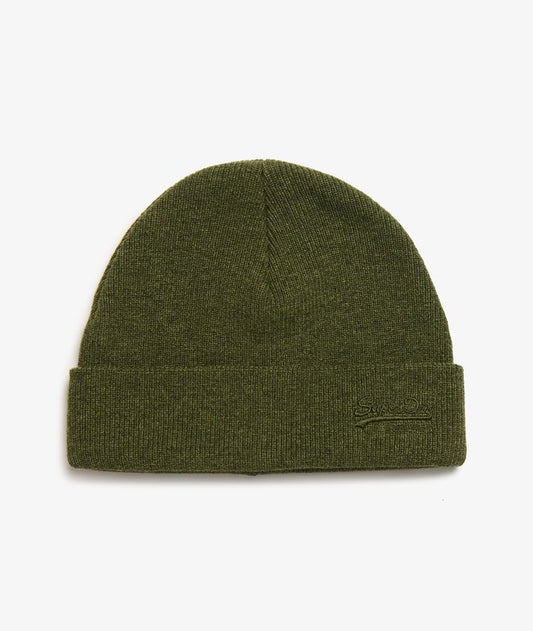 Essential Logo Knitted Beanie - Deep Army Green