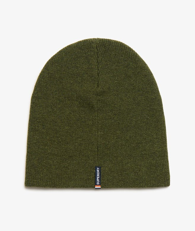 Essential Logo Knitted Beanie - Deep Army Green