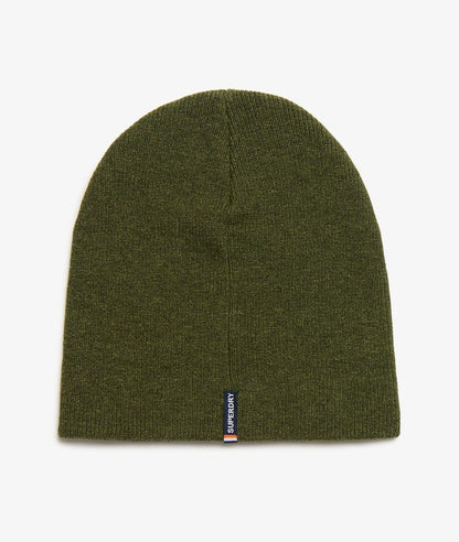 Essential Logo Knitted Beanie - Deep Army Green