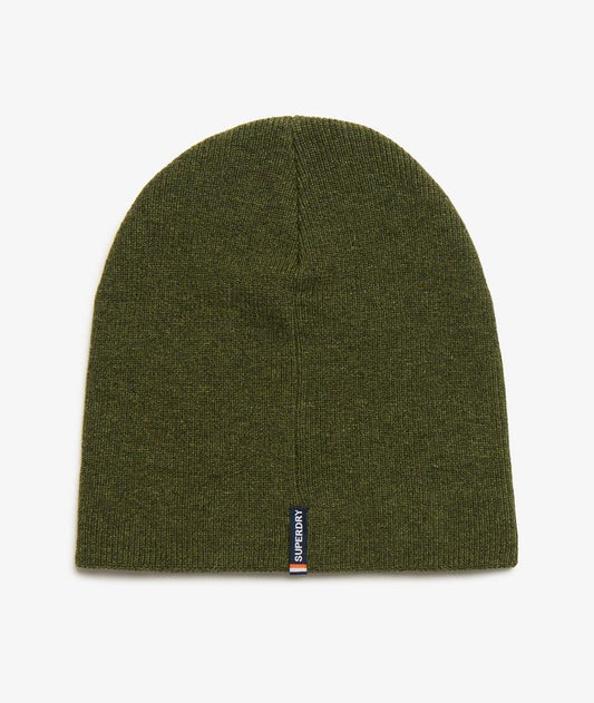 Essential Logo Knitted Beanie - Deep Army Green