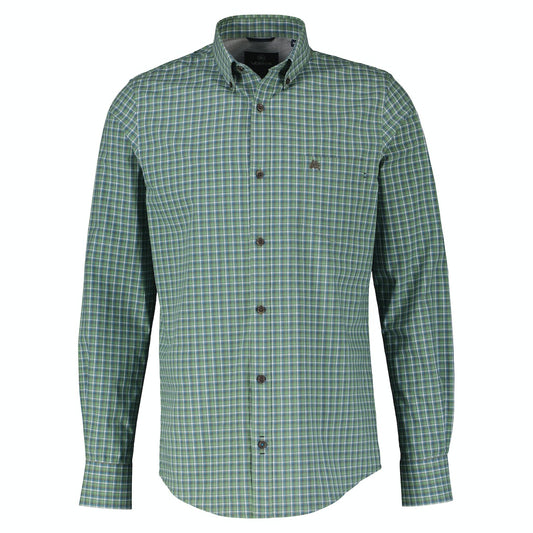 Sage Green Long Sleeve Check Shirt