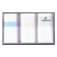 Handkerchiefs 3-Pack White with colour band