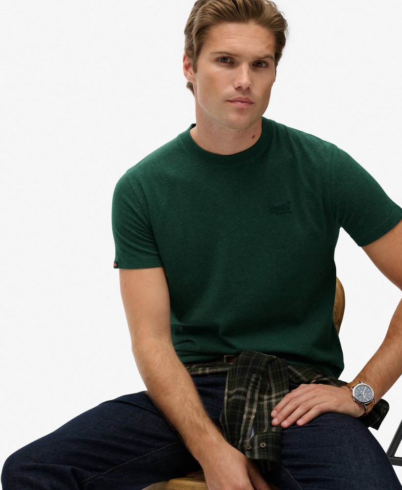 Essential Logo T-shirt - Pitch Green Marl