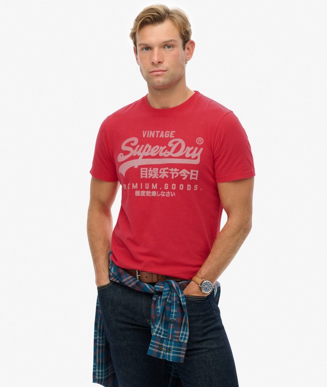 Vintage Logo Classic Tee - Red